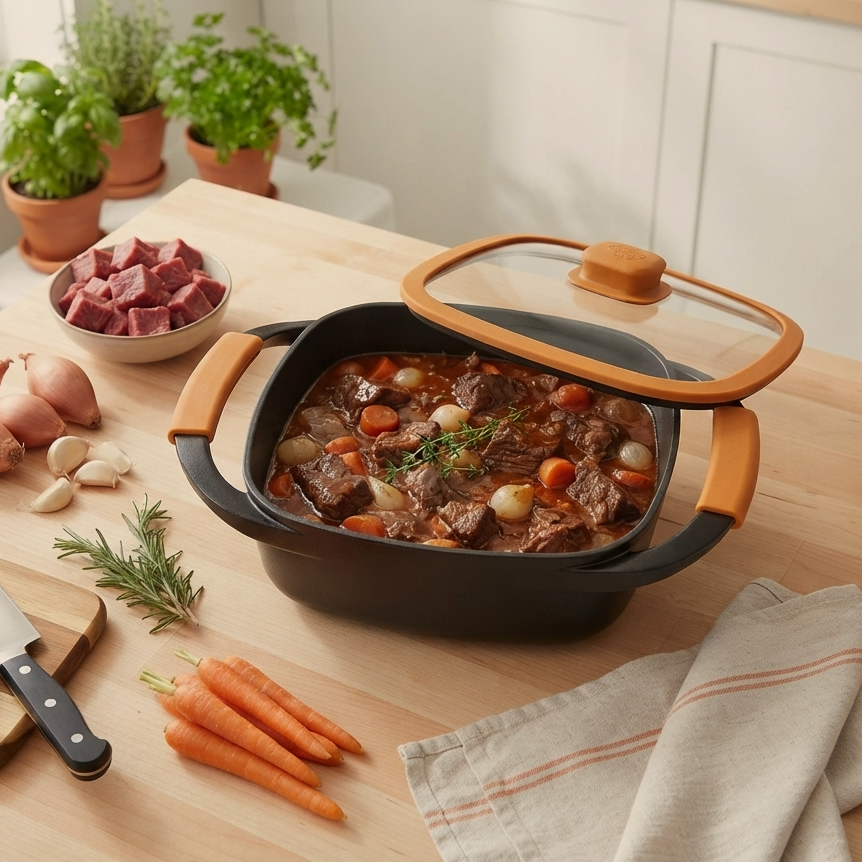 Braised chicken or beef